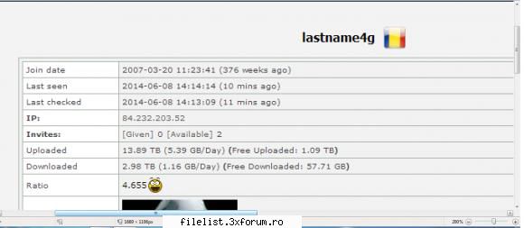 Ofer invitatii FileList - revin cu o confirmare la ce am scris mai sus in - Invitatii Filelist.io